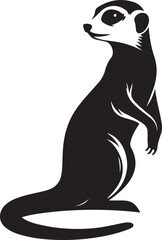 meerkat vector art illustration design