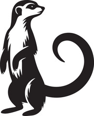 meerkat vector art illustration design