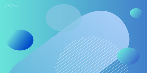 Colorful round modern background vector.