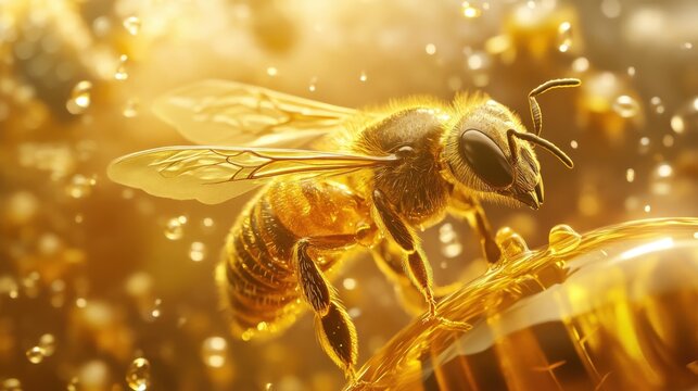graphic bea and honey concept 