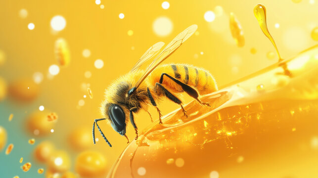 graphic bea and honey concept 