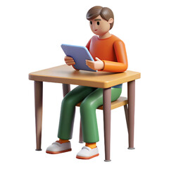 child reading a book