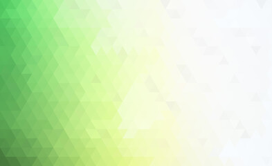 Abstract geometry triangle green and white with space texture background pattern.