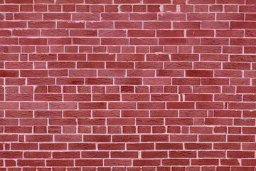 Fototapeta premium wall of bright old red brick as beautiful loft-style background