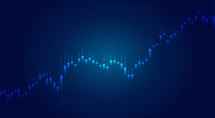 Stock market theme background. Vector