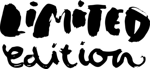 Limited Edition Dry Brush Modern Lettering Design.