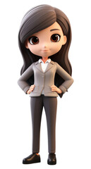 Fototapeta premium PNG Figurine cartoon adult doll.
