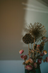 Dried Flower Arrangement with room for copy