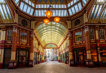Fototapeta premium Leadenhall market in City of London, UK