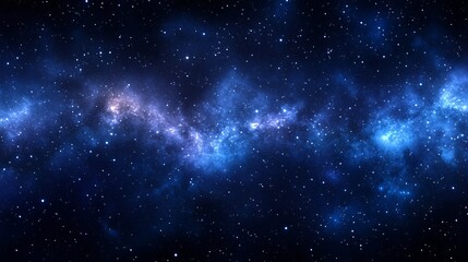 Fototapeta premium A nebula with swirling clouds of gas and dust against a backdrop of twinkling stars.