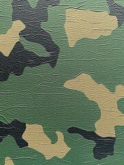 Fototapeta premium Camouflage pattern on a wall