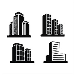Cities,City vector set 