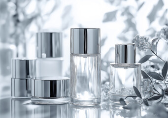 Cosmetics Bottles nameless Transparent colorless