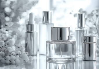 Cosmetics Bottles nameless Transparent colorless