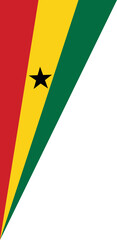 Ghanaian Flag Corner Design