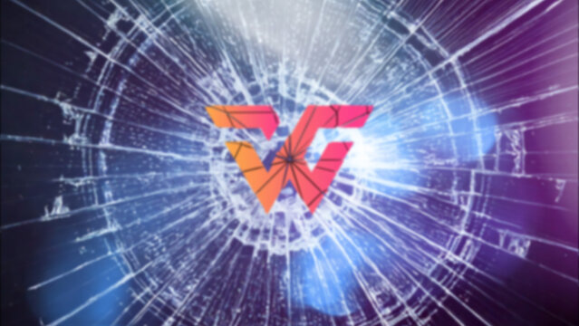 Broken Glass Shattered Logo Reveal 381