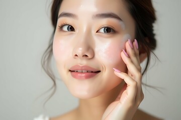 Beauty portraits of beautiful young Asian woman