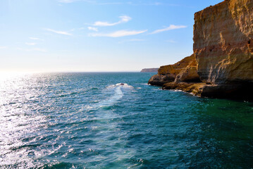 Algar Seco is a rock formation near Carvoeiro the rocks were formed over thousands of years by wind...