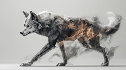 graphic wolf concept 