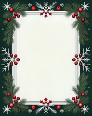 christmas frame for image or text 