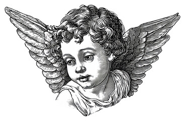 PNG  Cherub drawing sketch angel.