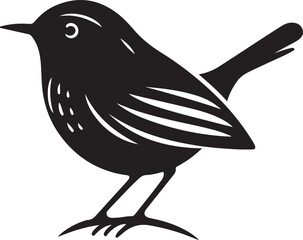 Creative wren vector illustration design