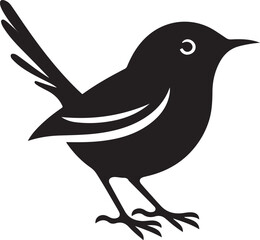 Creative wren vector illustration design
