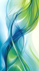 Naklejka premium Clean Abstract Medical Background in Blue and Green Tones with Soft Gradients and Organic Shapes