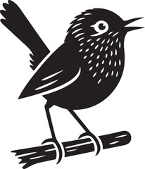 Creative wren vector illustration design
