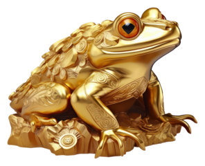 PNG Golden frog amphibian wildlife animal.