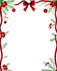 Obraz premium red christmas frame