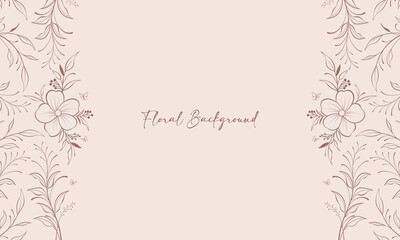 Sweet Floral spring border frame background