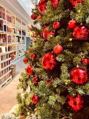 Christmas decorations, table, rooms,stores, christmas ball, candles,tableware, christmas tree, old...