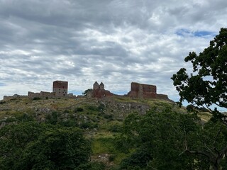 Obraz premium old castle in the mountains