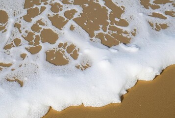 Foam Fingers After a wave breaks the retreating water leaves beh