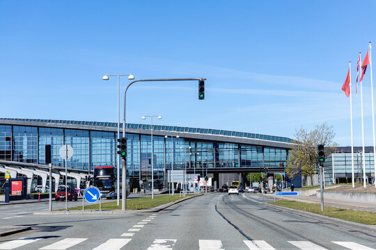Kastrup international airport building in Copenhagen, Denmark - October 15, 2024