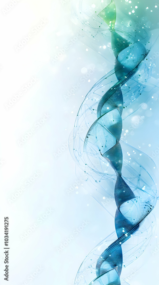 Poster minimalistic medical background with abstract curves and soft color palette