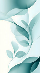 Minimalistic Medical Background with Abstract Curves and Soft Color Palette