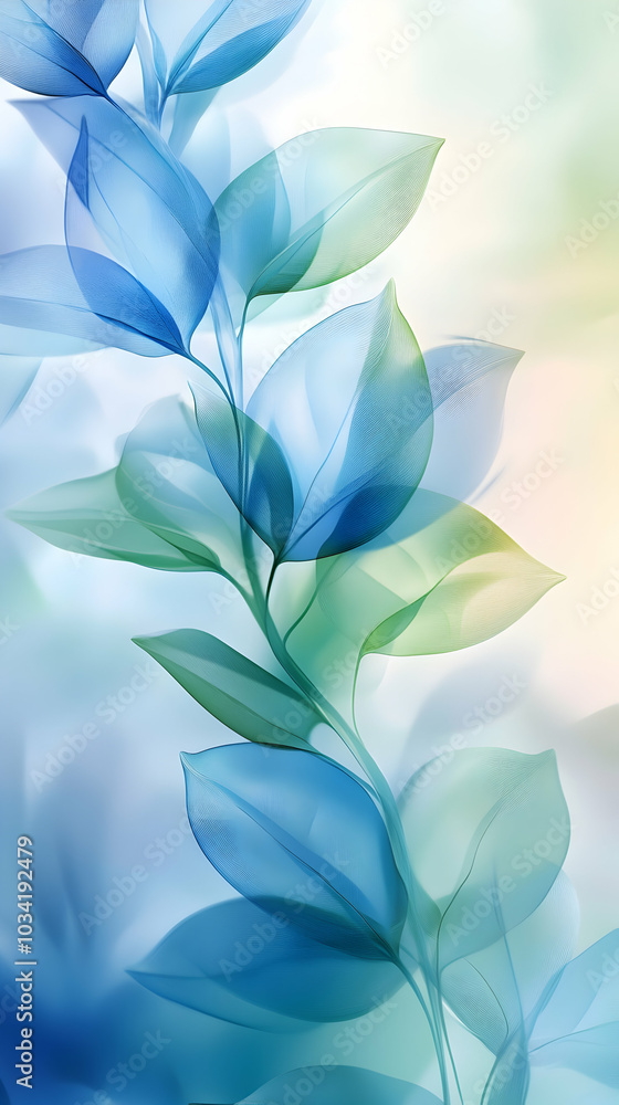 Poster soft gradient medical background with abstract blue tones and subtle design elements
