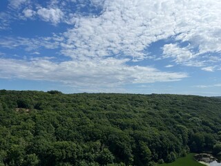 clouds over the hills