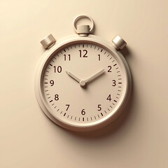 stopwatch on white background