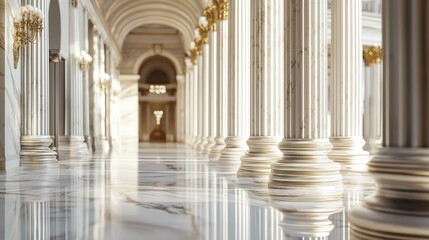 Palace interior background columns hall