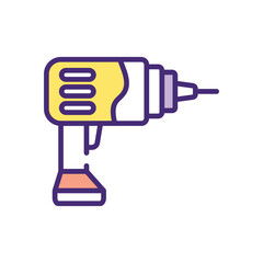 Obraz premium Drill vector icon