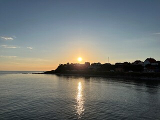 Fototapeta premium sunset over the sea