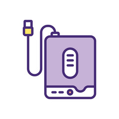 External Hard Drive vector icon
