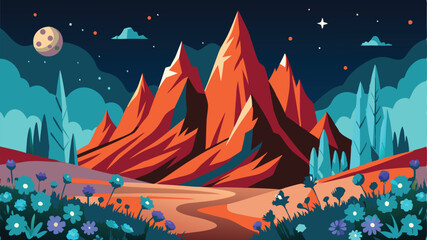 Cartoon nature background