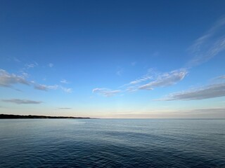 sunset over the sea