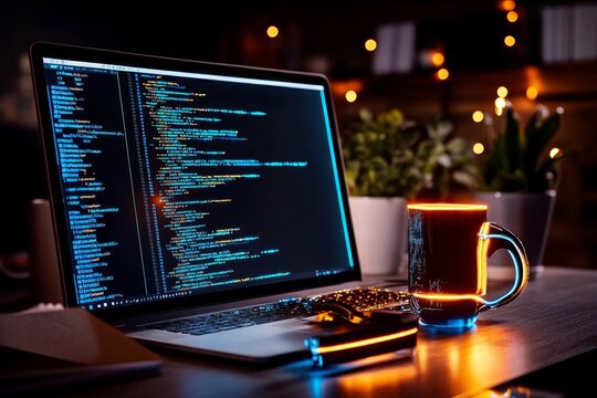 A software developer debugging code, solving issues through trial and error