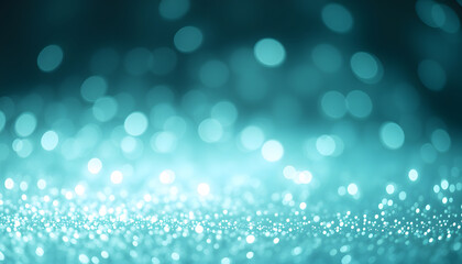 Obraz premium Abstract holiday mint glitter magic shimmering luxury background. Festive sparkles and lights. de-focused isolated with white highlights, png