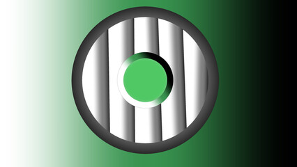 Abstraktes Design mit Kreisen und Streifen. 3d, Web, Business